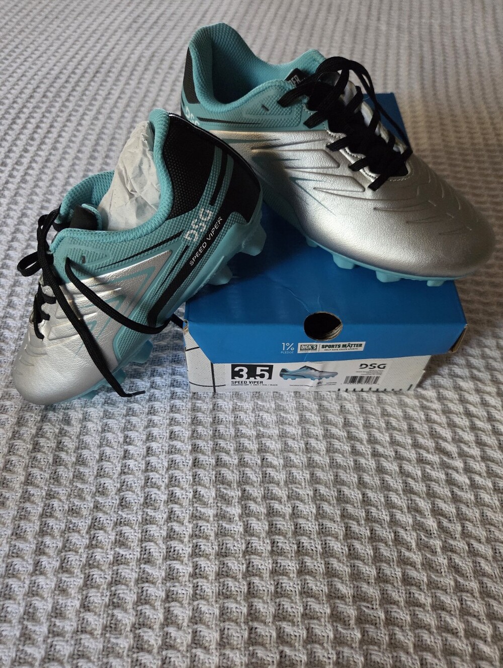 Teal Soccer Cleats